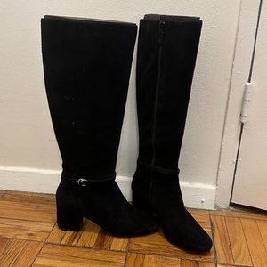 Cole Haan black suede boots - ONLY WORN ONCE